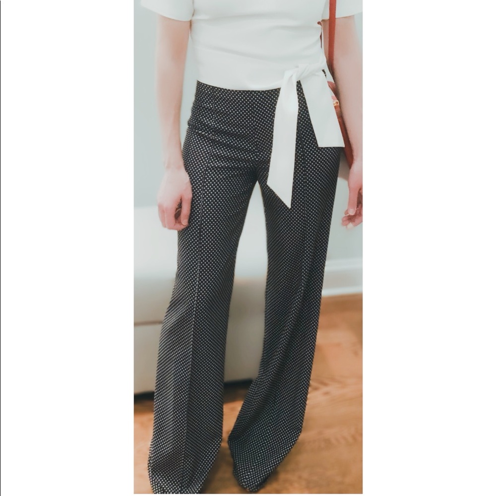 Alice + Olivia Dylan High-Waist Polka Dot Pants - Picture 5 of 5